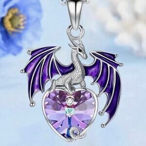 Dragon heart love necklace